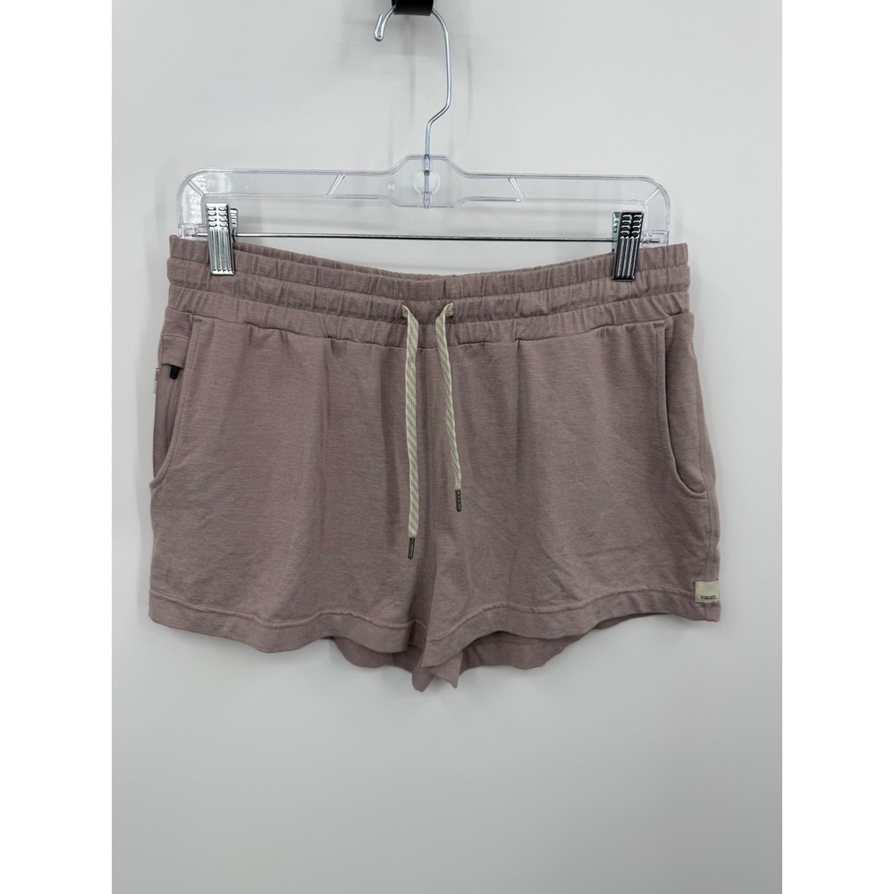 Vuori Halo Performance Short Womens S Dusty Rose Pink Heathered Knit Pockets